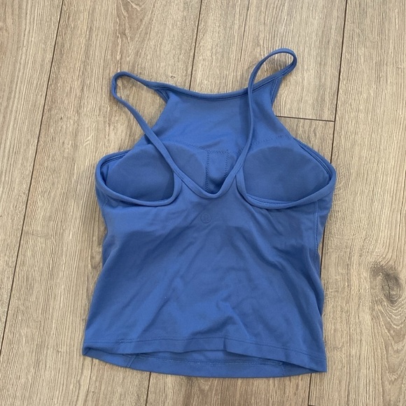 Lululemon | Lightweight High-Neck Yoga Tank Top | Water Drop Blue | Size 2 - Picture 8 of 10